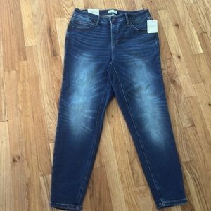NWT OAT High rise skinny Jean in Ocean, size 14W